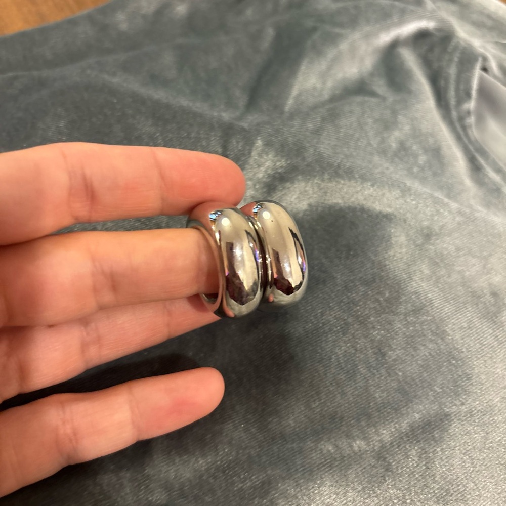 Elegant Silver Hoop Earrings